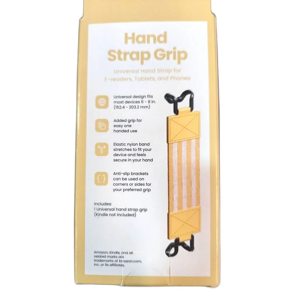 Hand Strap Grip Universal for Tablet, iPad, Kindle, Phone, Anything 6-8 inches